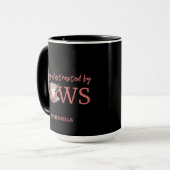 牛パーソナライズされたのヴィンテージに気を取られる マグカップ (正面左)