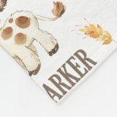 牛パーソナライズされたベビーブランケット | 30x40フリース フリースブランケット (角)