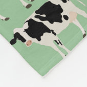 牛パーソナライズされた飼育動物パターン フリースブランケット (角)