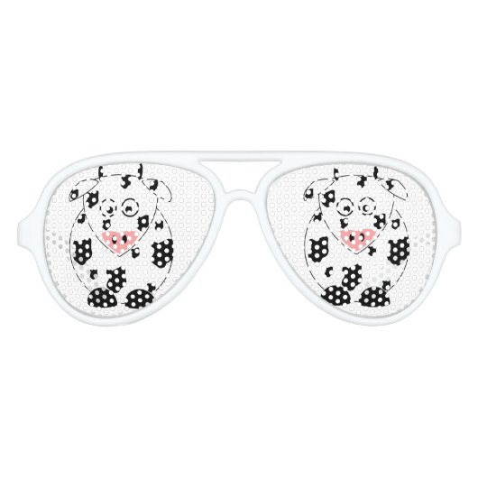 牛パーティー眼鏡 アビエーターサングラス (正面)