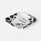 牛パーティー食器の牛のパタパーソナライズされたーン ペーパープレート (傾斜あり)