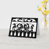 牛ビジネス用挨拶カード カード (黄色い花)