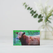 牛ビーフの牧場か農場 名刺 (スタンド正面)