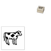 牛ビーフミールスタンプDIYの結婚プレイスカード素朴 ラバースタンプ (押印)