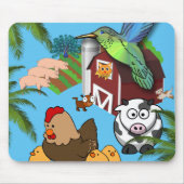 牛ピッグファーム鶏マウスパッド！マウスパッド マウスパッド (正面)