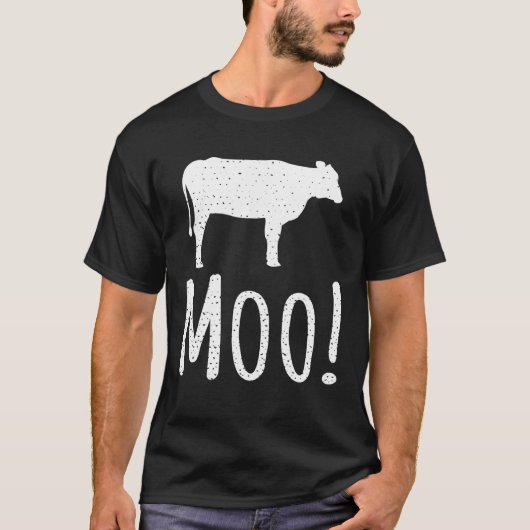 牛ファンにぴったりです モー Tシャツ (正面)