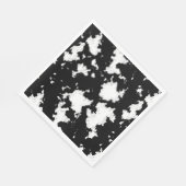 牛フェイクプリント白黒 スタンダードランチョンナプキン (角)
