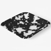 牛フェイクプリント白黒 ペーパープレート (傾斜あり)
