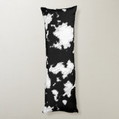 牛フェイクプリント白黒 ボディピロー (裏面 (縦))