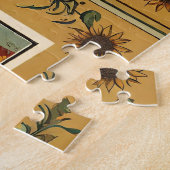 牛フォークアートフローラ ジグソーパズル (側面)