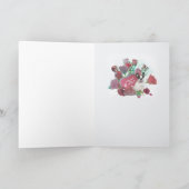 牛フランスののハート型の舌 シーズンカード (内部)