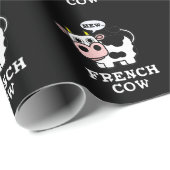 牛フランスの動おもしろい動物プンダークBG ラッピングペーパー (ロールコーナー)