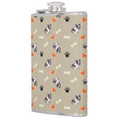 牛フランスの犬、犬の治療と手柄 フラスク (左)