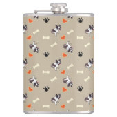 牛フランスの犬、犬の治療と手柄 フラスク (正面)