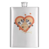 牛フランスの犬、犬の治療と手 フラスク (正面)