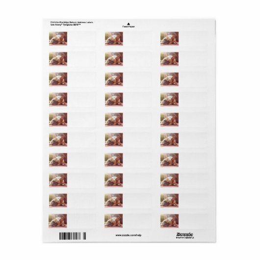 牛フランスの飼 ラベル (フルシート)