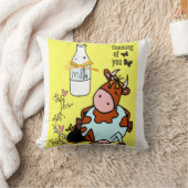 牛フローラ乳装飾用クッション クッション (ブランケット)