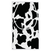 牛プリントのギフトバッグ-国または農場のパーティーのギフトバッグ スモールペーパーバッグ (裏面)