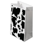 牛プリントのギフトバッグ-国または農場のパーティーのギフトバッグ スモールペーパーバッグ (裏面アングル)
