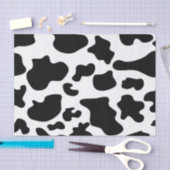 牛プリントのティッシュペーパー 薄葉紙 (クラフト)