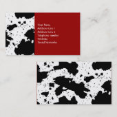 牛プリントの名刺 名刺 (正面/裏面)