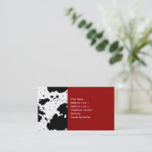 牛プリントの名刺 名刺 (スタンド正面)