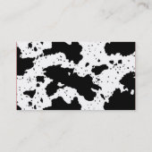 牛プリントの名刺 名刺 (裏面)