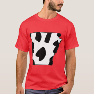 牛プリントアーカンサス特大 Tシャツ