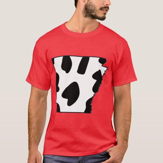 牛プリントアーカンサス特大 Tシャツ (正面)