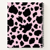 牛プリントオンプレジデントピンク ノートブック (裏面)