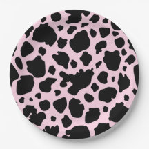 牛プリントオンプレジデントピンク