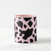 牛プリントオンプレジデントピンク マグカップ (中央)