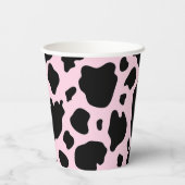 牛プリントオンプレジデントピンク 紙コップ (裏面)