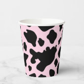 牛プリントオンプレジデントピンク 紙コップ (左)