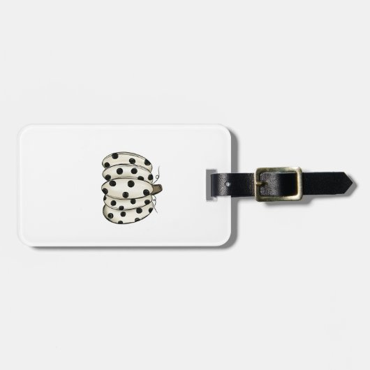 牛プリントカボチャ感謝祭秋牛 ラゲッジタグ (正面横)