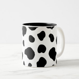 牛プリントコーヒーマグ ツートーンマグカップ