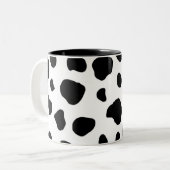 牛プリントコーヒーマグ ツートーンマグカップ (正面左)