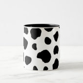 牛プリントコーヒーマグ ツートーンマグカップ (中央)