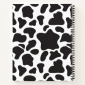 牛プリントスパイラルノート ノートブック (裏面)