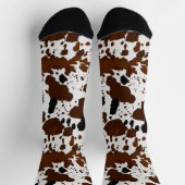 牛プリントソックス ソックス (上部)
