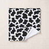 牛プリントバスタオルセット バスタオルセット (ウォッシュタオル)