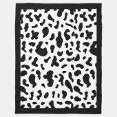 牛プリントフリースブランケット フリースブランケット (正面)