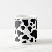 牛プリントマグ白黒の牛パターン コーヒーマグカップ (中央)