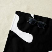 牛プリントモノグラムビーチタオル ビーチタオル (インサイチュ)