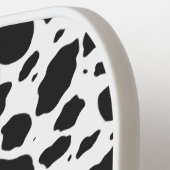 牛プリントモノグラムピックボールパドル ピックルボールラケット (左詳細)