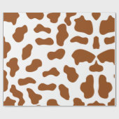 牛プリント包装紙  ラッピングペーパー (フラット)