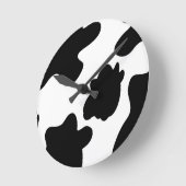 牛プリント壁時計 ラウンド壁時計 (傾斜)
