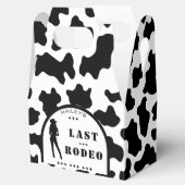 牛プリント女性のカーボーイ結婚バチェロレッテ フェイバーボックス (オープン)
