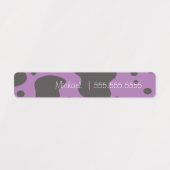 牛プリント学校給食名番号ラベル ラベル (デザイン1)