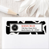 牛プリント差出人住所 ラベル (インサイチュ)